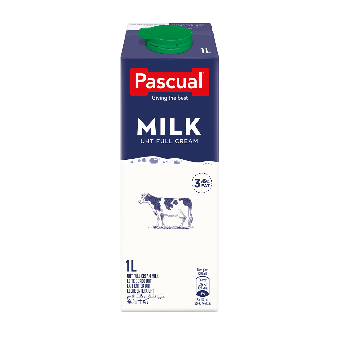 حليب باسكوال كامل الدسم لتر